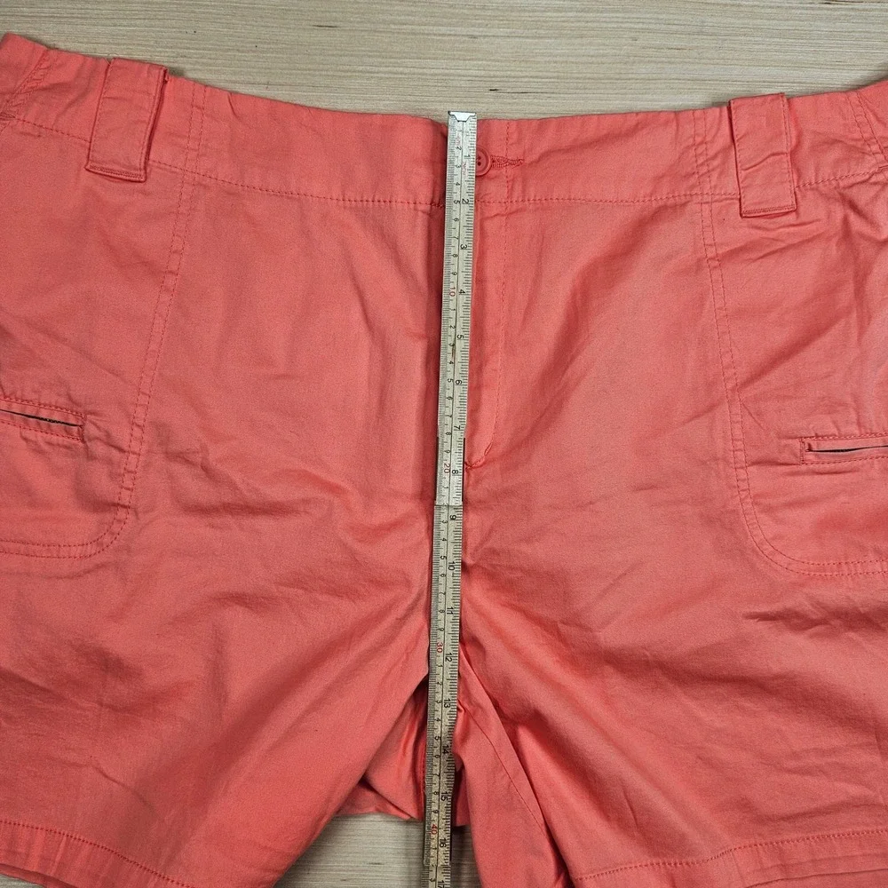 St Johns Bay‎ Cargo Shorts Women 24W Stretch Coral Stretch Pockets NEW